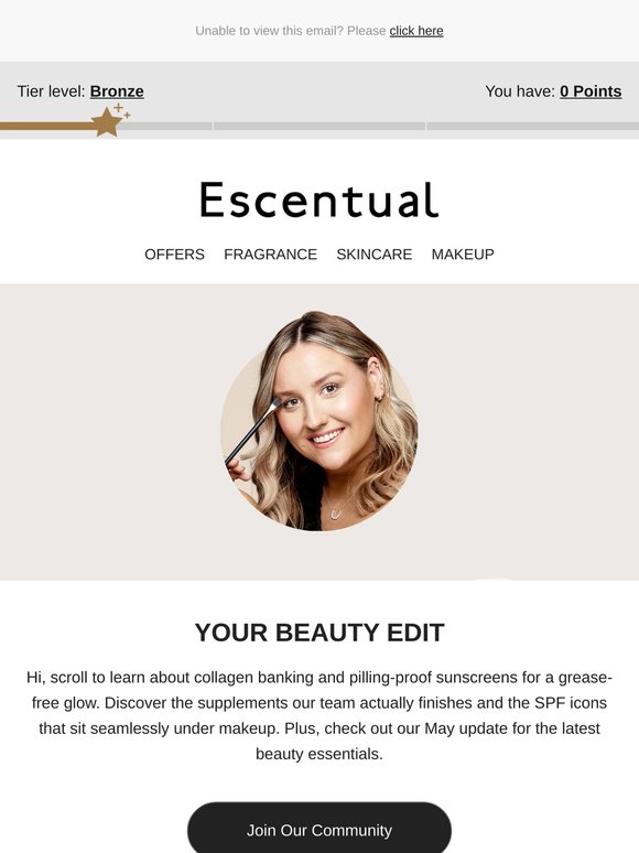 Your Escentual Beauty Edit