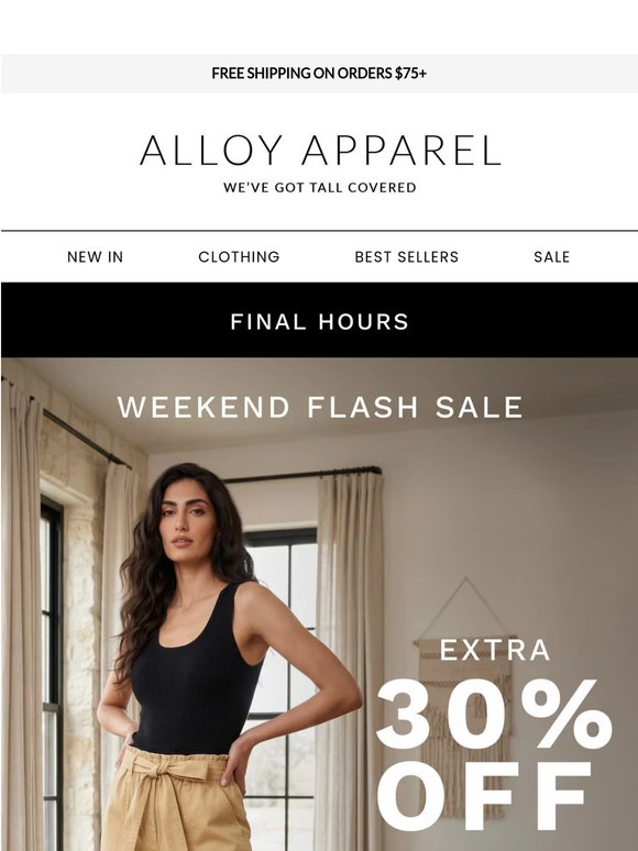 Extra 30% Off Sale, Final Countdown ⏰