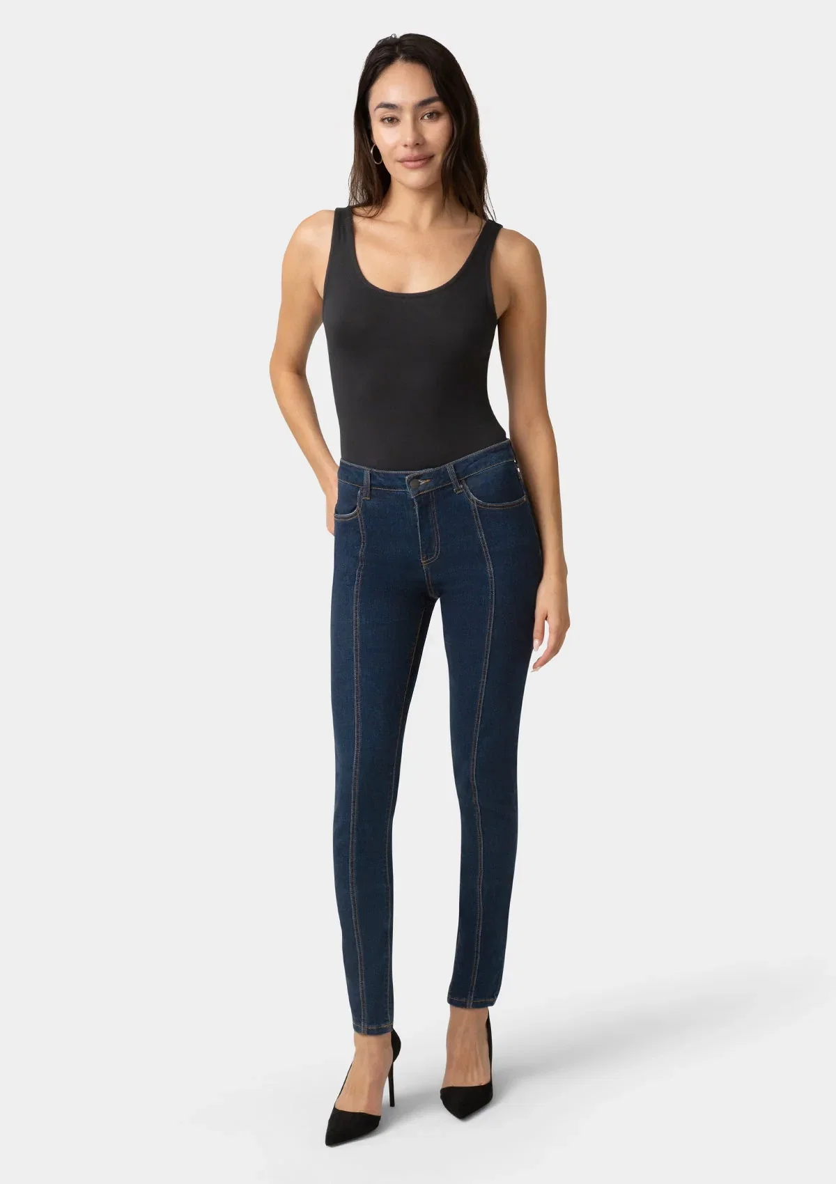 Image of Jessi Skinny Jeans with Seam Detail