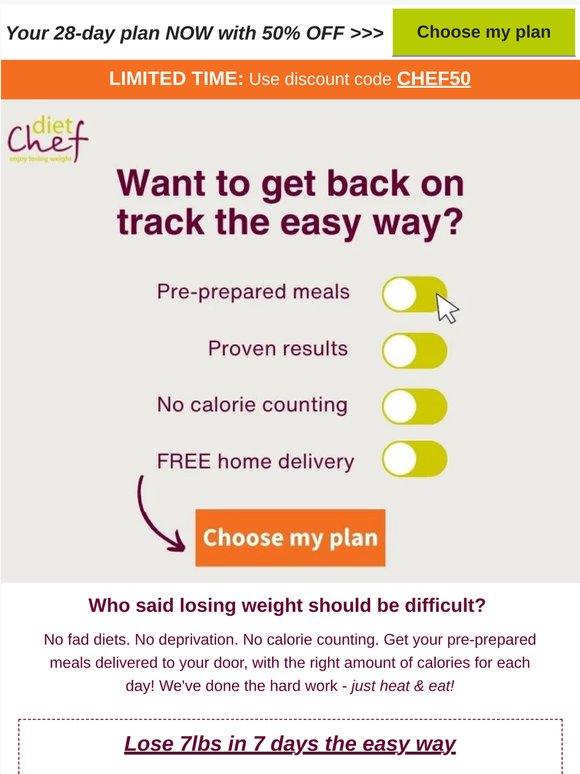 Your summer weight loss one click away ☀️