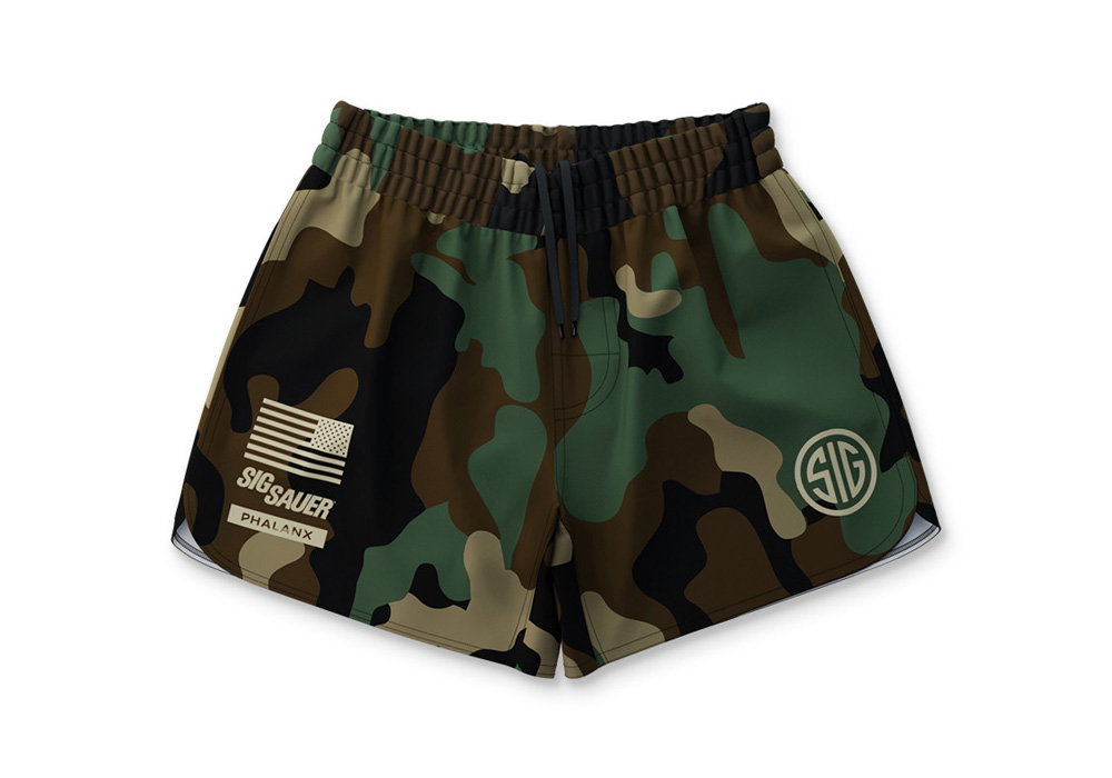 Image of SIG SAUER JIU JITSU SHORTS - WOODLAND CAMO