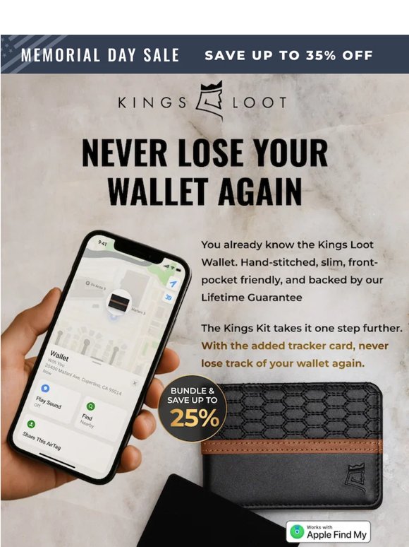 The wallet. The tracker. One kit.