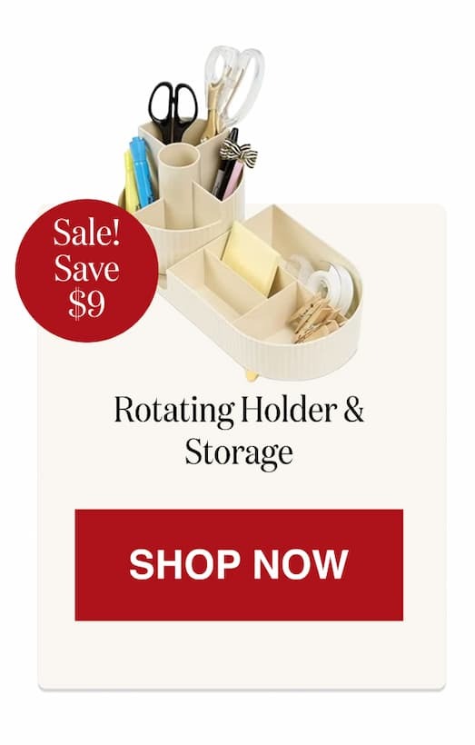 Rotating Holder & Storage [Click here to Shop Now]