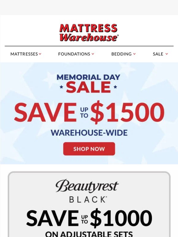 Unlock $1000 Savings on Beautyrest Black!
