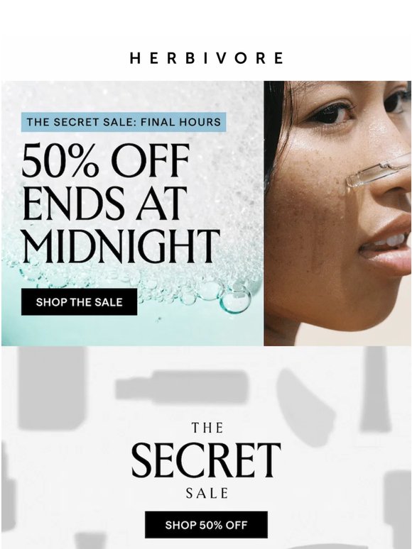 Your key to 50% off expires at midnight ⏳