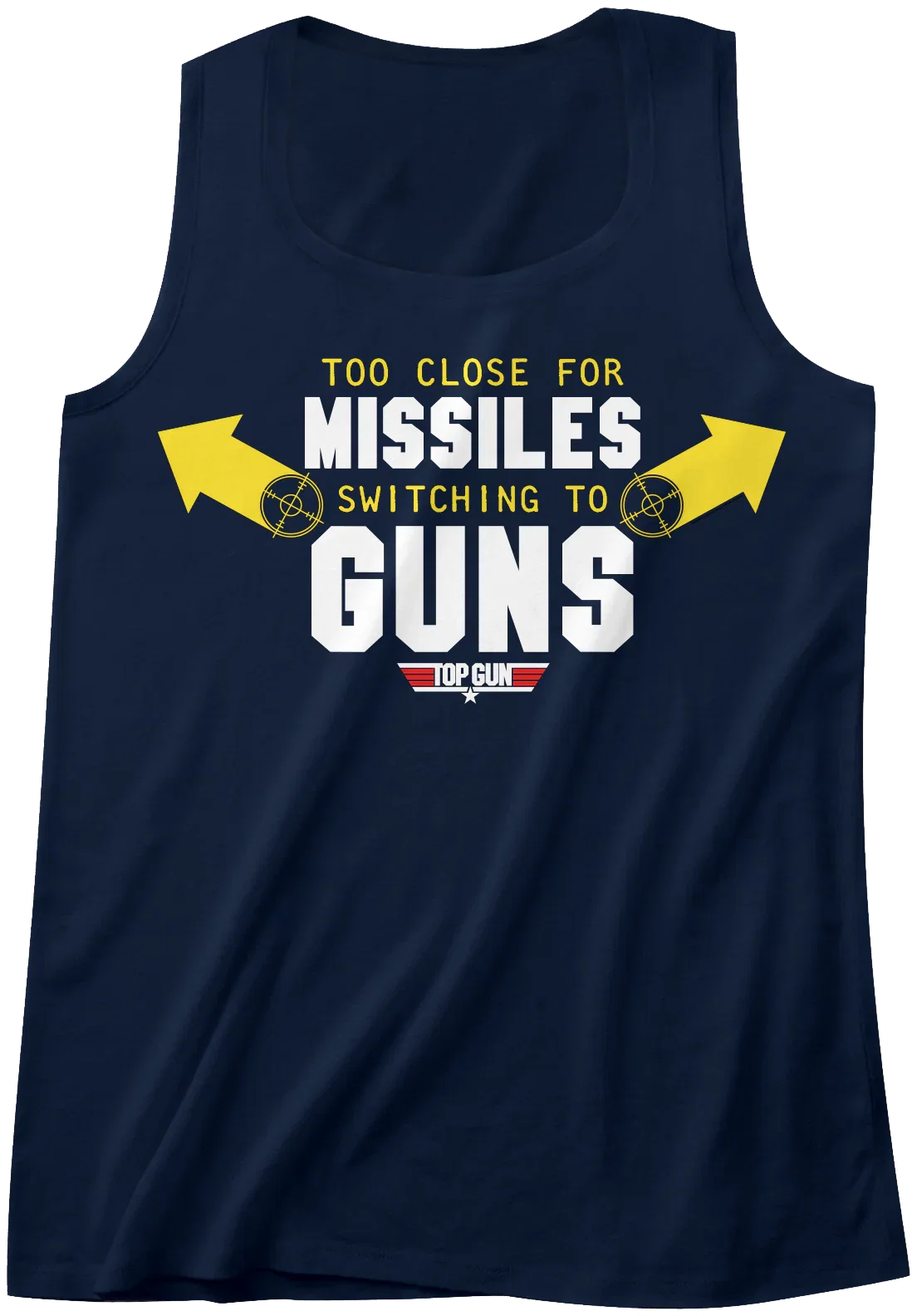 Missiles To Guns Top Gun Tank Top