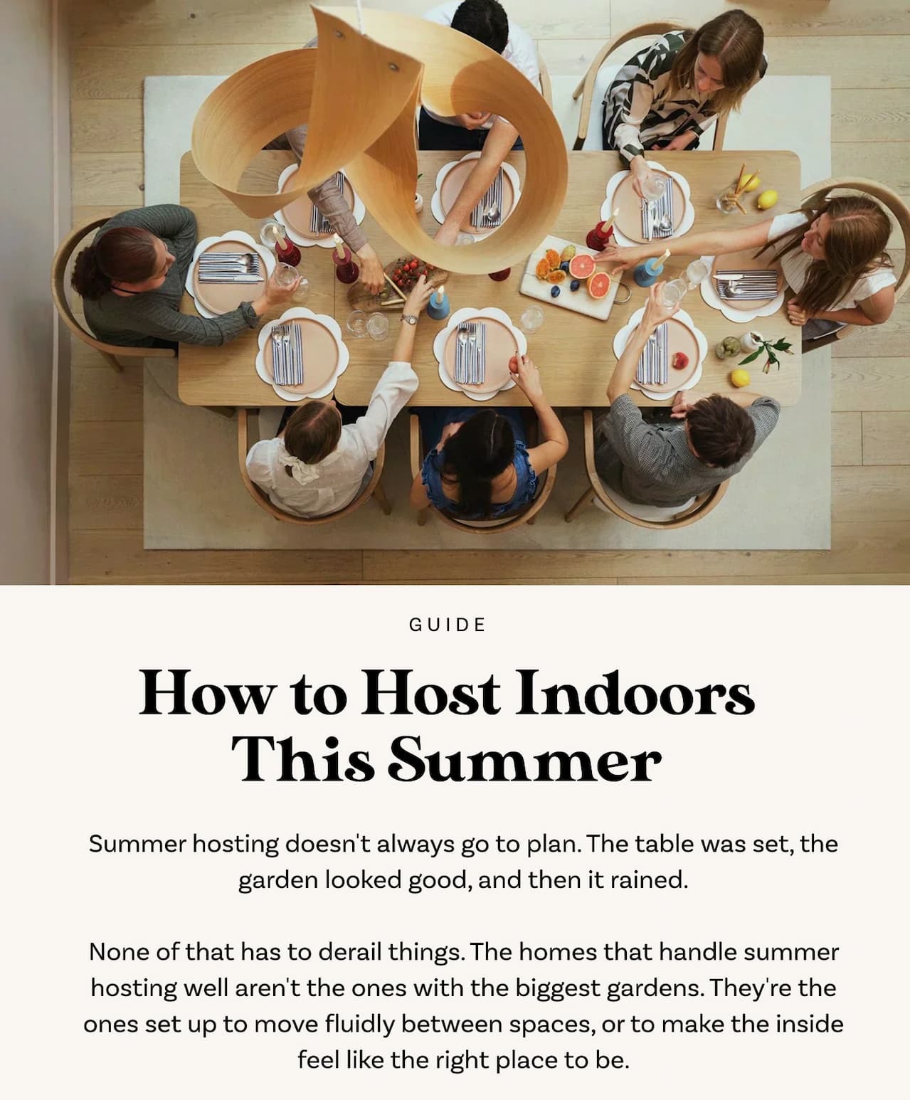 Hosting Indoors