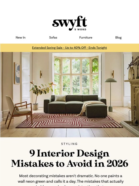 9 Interior Design Mistakes to Avoid in 2026