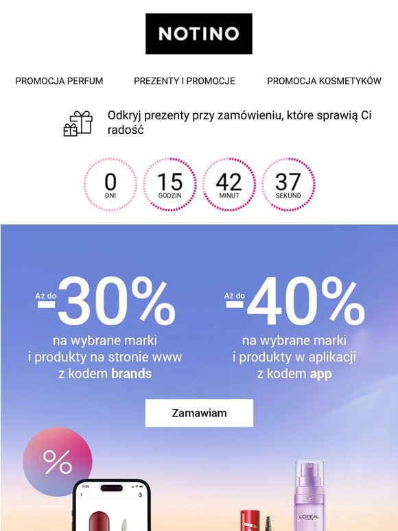 Zniżka aż 40% kończy się dzisiaj!