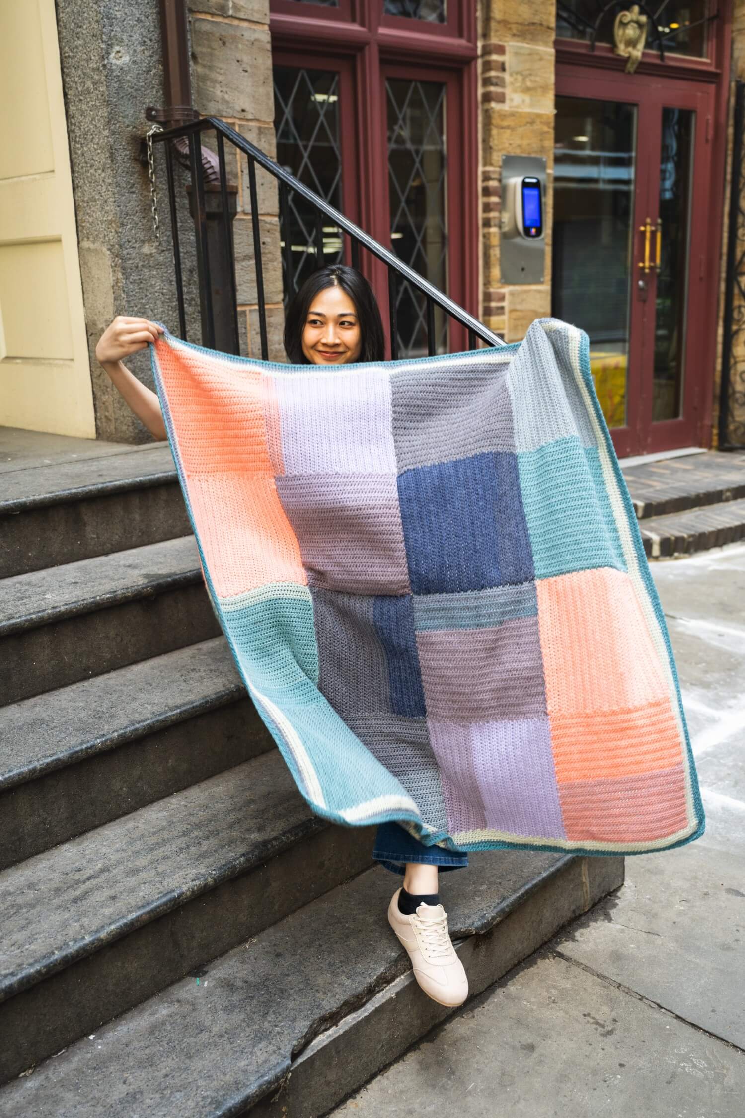 Image of Crochet Kit - Color Block Afghan