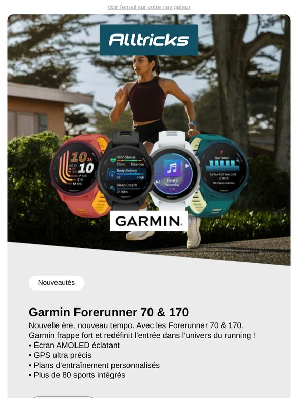 Garmin Forerunner 70 & 170 : elles sont (déjà) là !