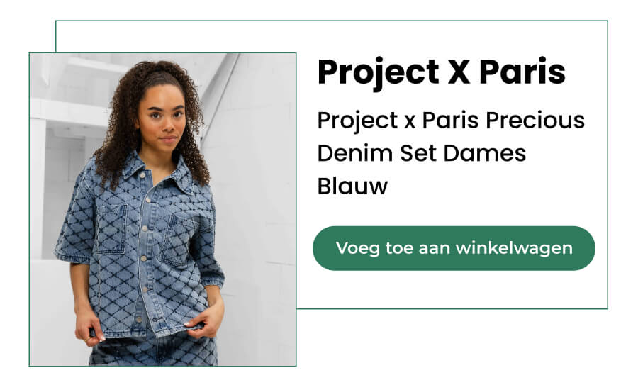 Project X Paris Project x Paris Precious Denim Set Dames Blauw