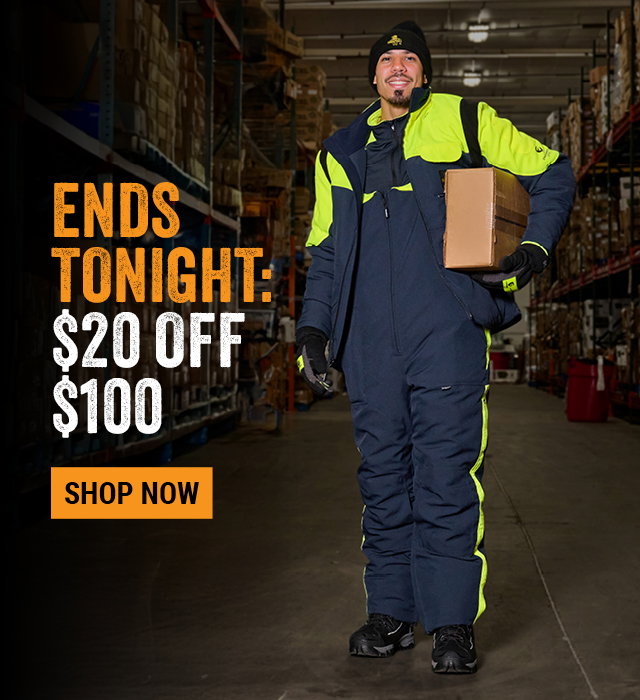 ENDS TONIGHT:  $20 OFF $100 