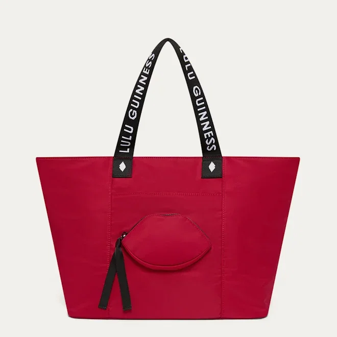LULU RED LIP MEDIUM SUITCASE