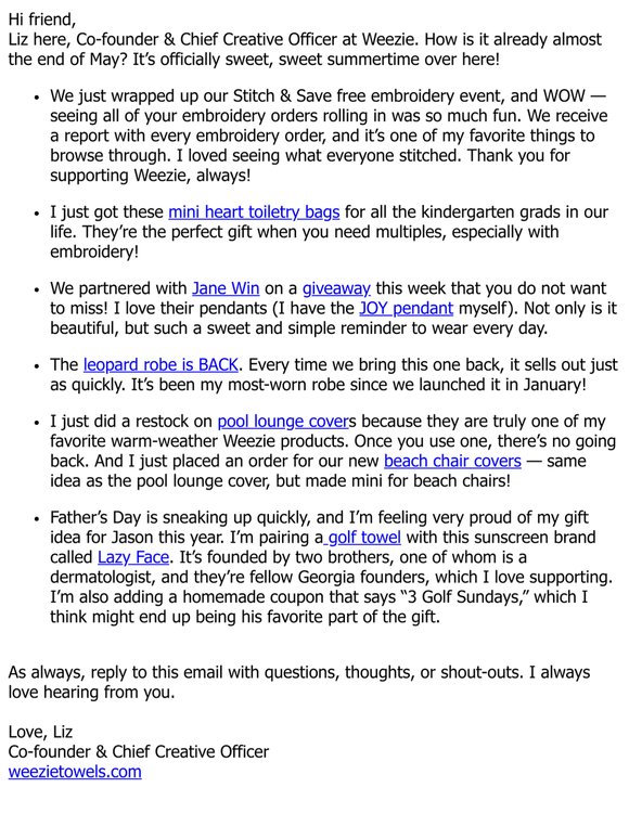 Sunday Towel Times 💙