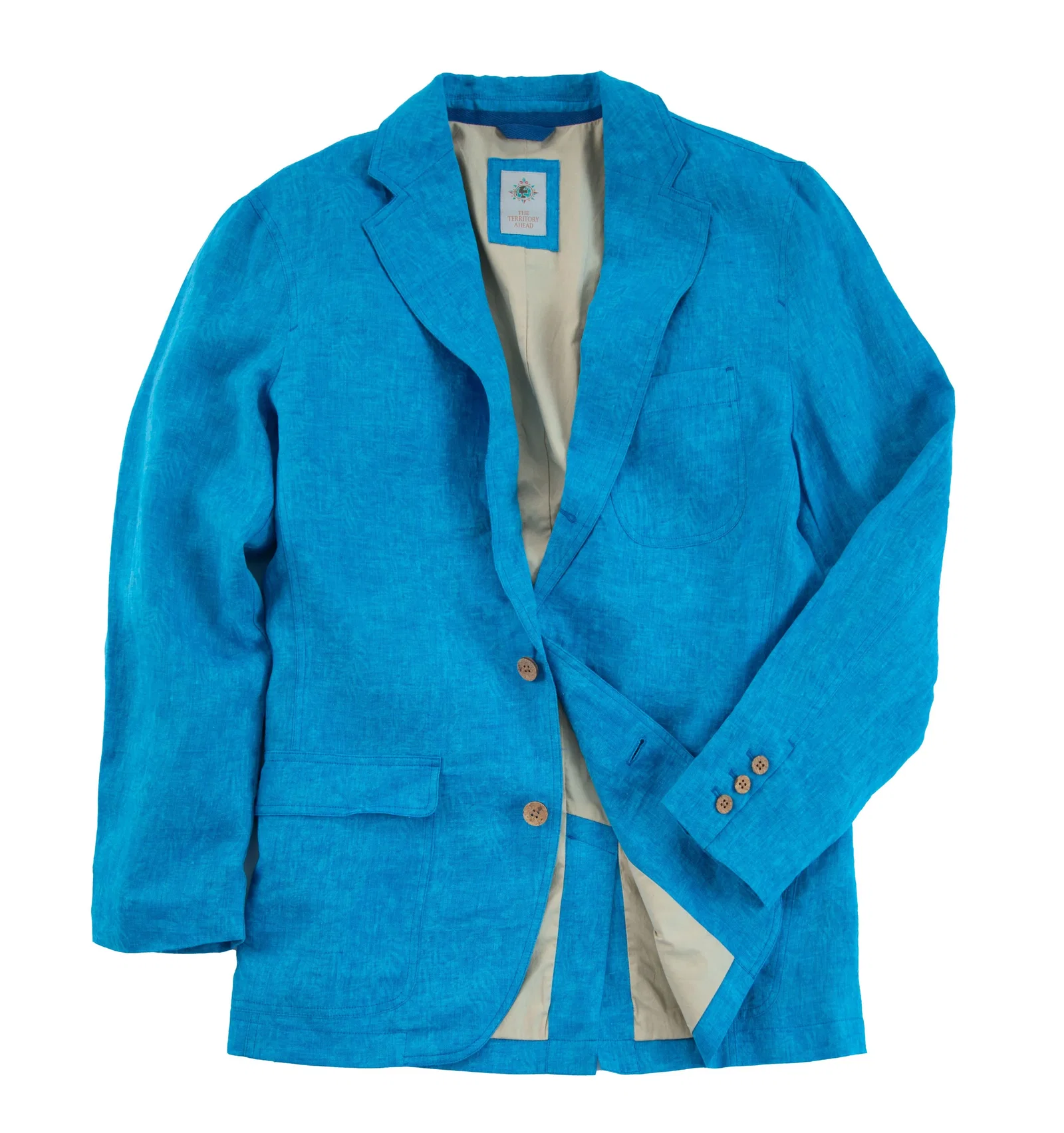 Image of Tall Hibiscus Coast Linen Blazer