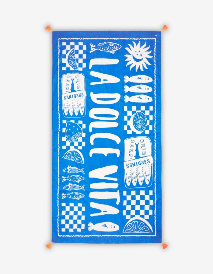 Pareo „La Dolce Vita“ aus Baumwolle
