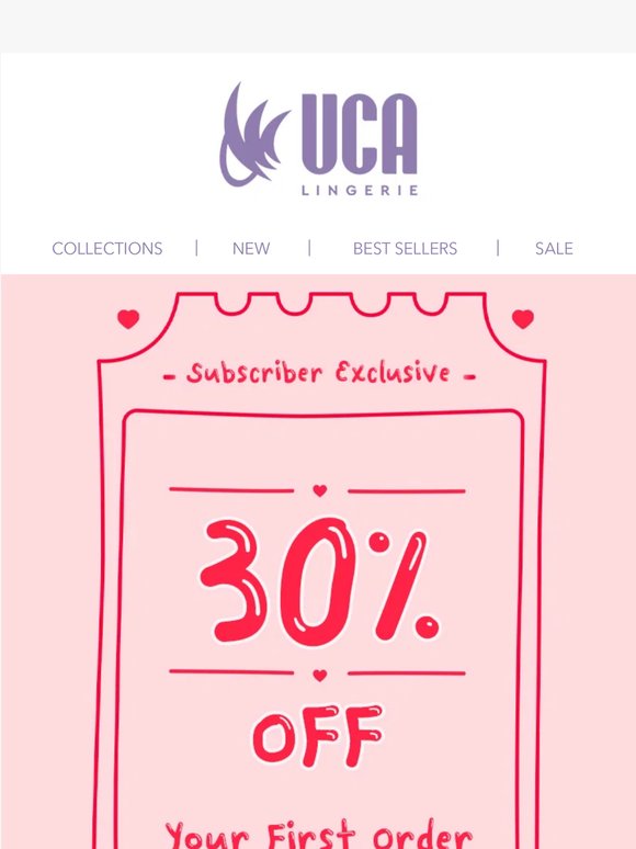 Your First Order: 30% OFF – For Subscribers Only