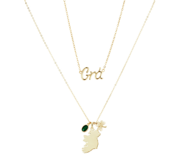 Argento Gold Grá and Ireland Necklace Set