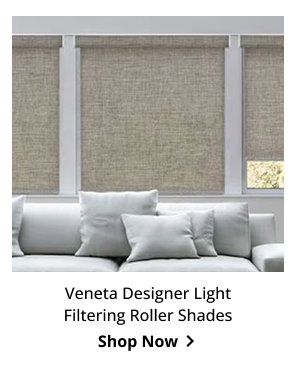 Veneta Designer Light Filtering Roller Shades | Shop Now >