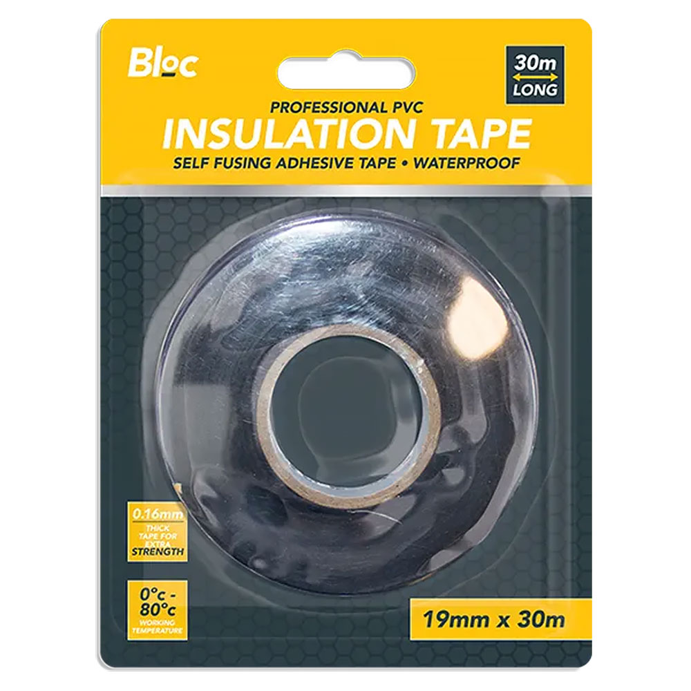 Bloc Black Insulation/Electrical Tape - 30m - £3.89 delivered