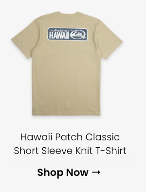 Hawaii Patch Classic Short Sleeve Knit T-Shirt