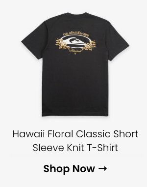 Hawaii Floral Classic Short Sleeve Knit T-Shirt