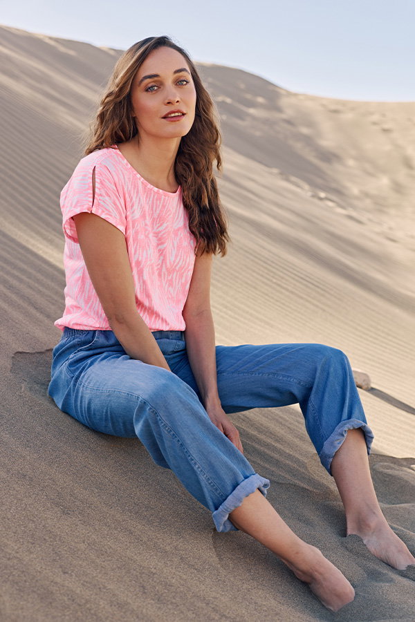 Bluse m. Stickerei