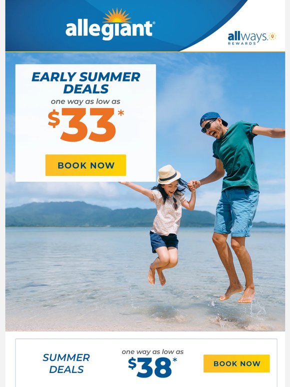 Summer Adventures – Fly from $33