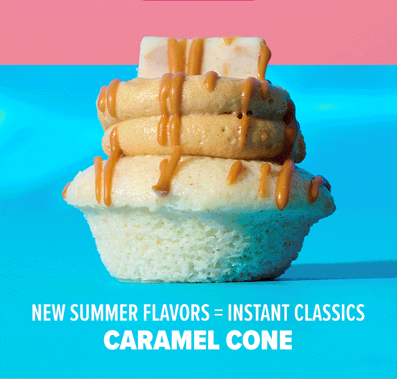 New summer flavors = instant classics! S'moreo, caramel cone, and chocolate & vanilla swirl.