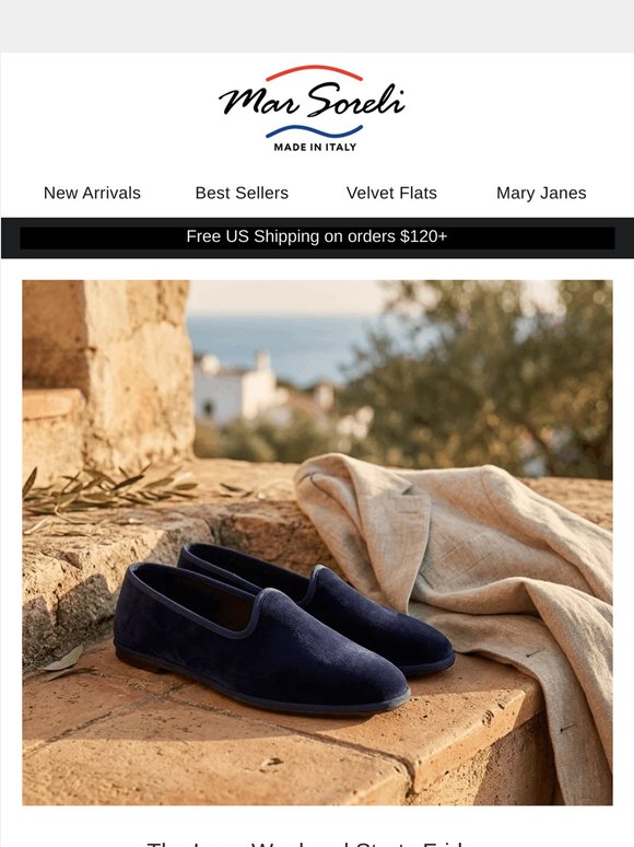 Long weekend. Italian shoes.