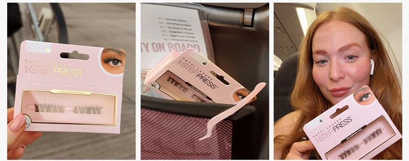 Apply anywhere, including on the plane. Wear for the whole trip