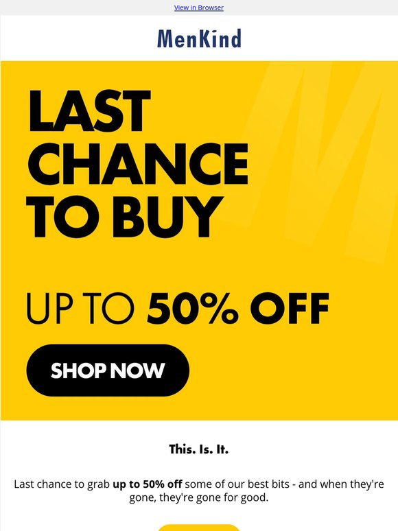 🔔 Last Chance To Buy: Up To 50% Off!
