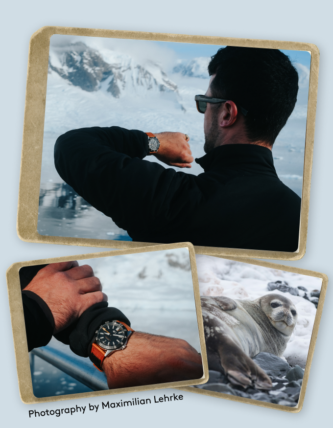 Photos of Max wearing the C63 Sealander Extreme GMT