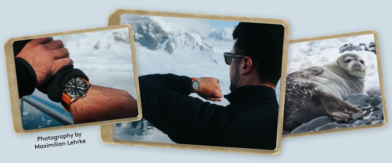 Photos of Max wearing the C63 Sealander Extreme GMT