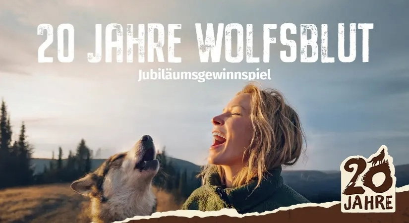 Hund mit Frau und einen Jeep zum Gewinnen