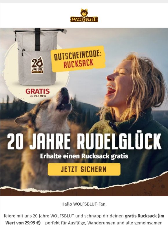 Dein gratis Rucksack wartet!