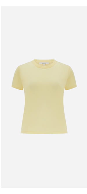 Vintage Baby Tee In Lemon
