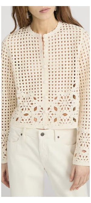 Postcard Cardigan In Cream
