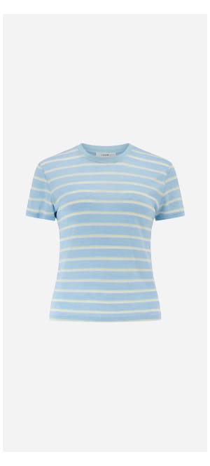 Baby Linen Tee In Chambray Multi