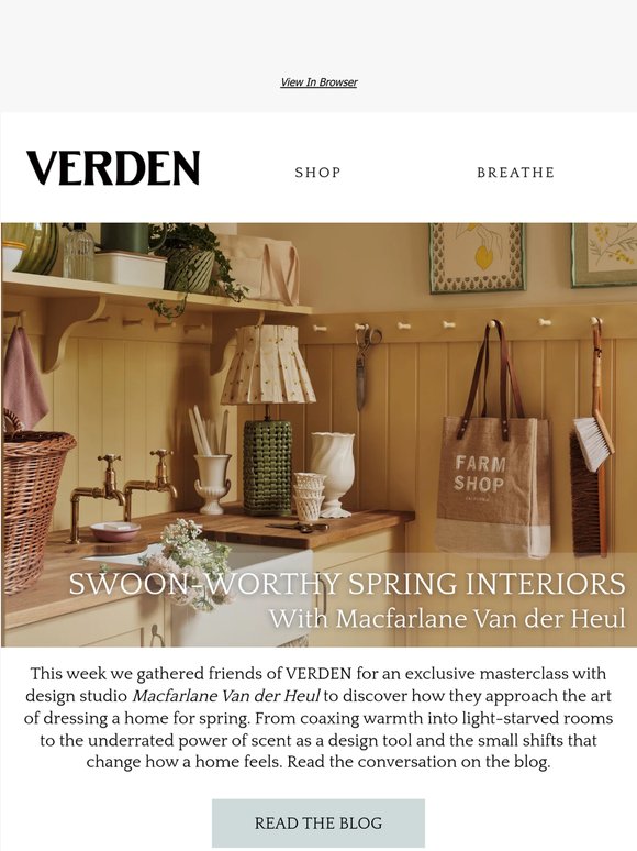 Spring Interiors with Macfarlane Van der Heul