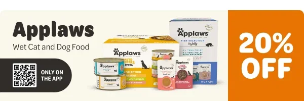 Get 20% Off Applaws Wet Food in the App!