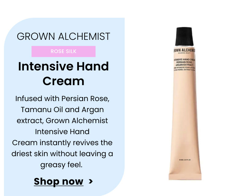 Grown Alchemist Intensive Hand Cream: Persian Rose, Argan Extract 12ml
