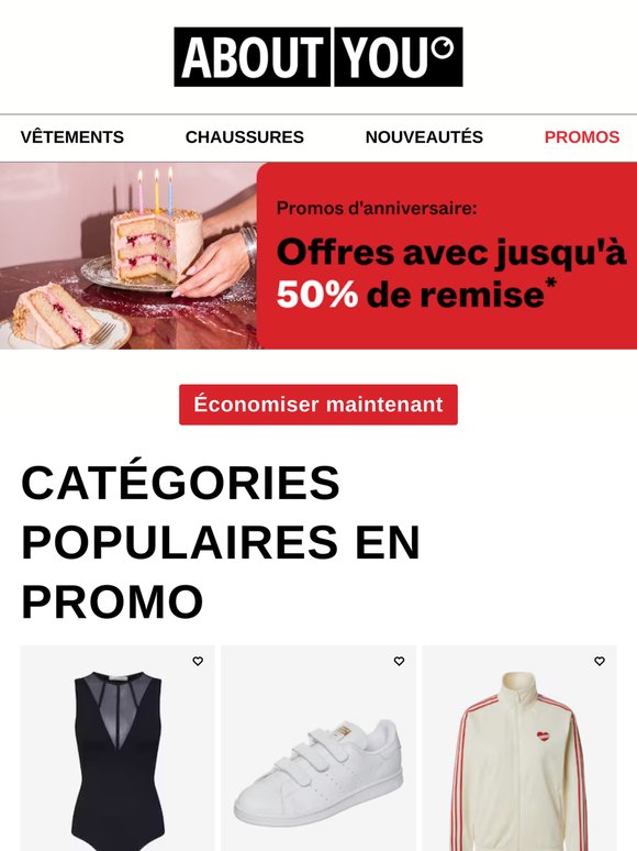 Jusqu'à 50% de réduction OFFRE d'anniversaire