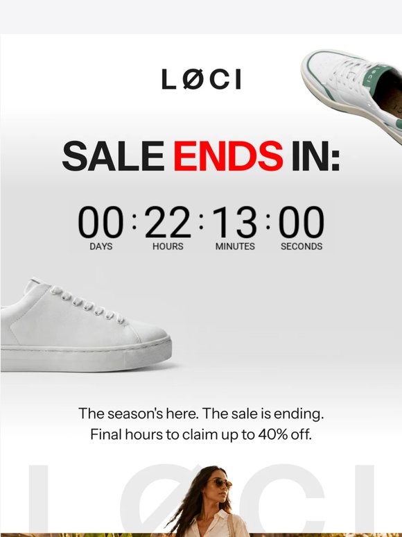 Final Hours: Up to 40% off ends soon!