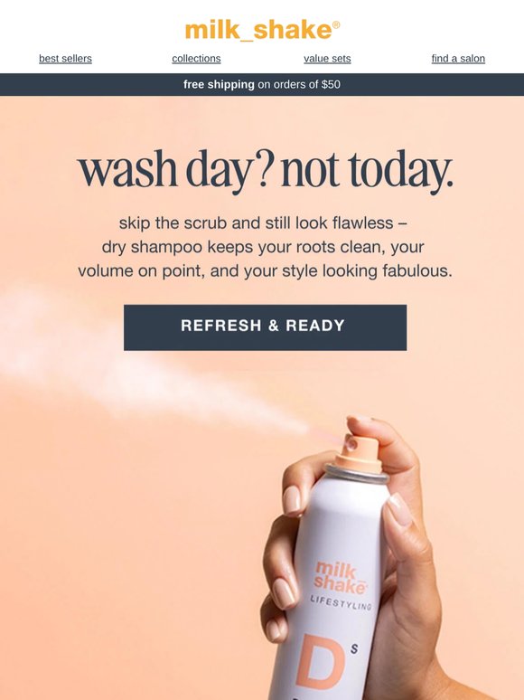 no time for a wash? no problem 🧖‍♀️
