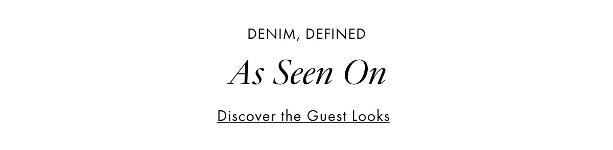 Denim Defined | As seen on | Denim After Dark