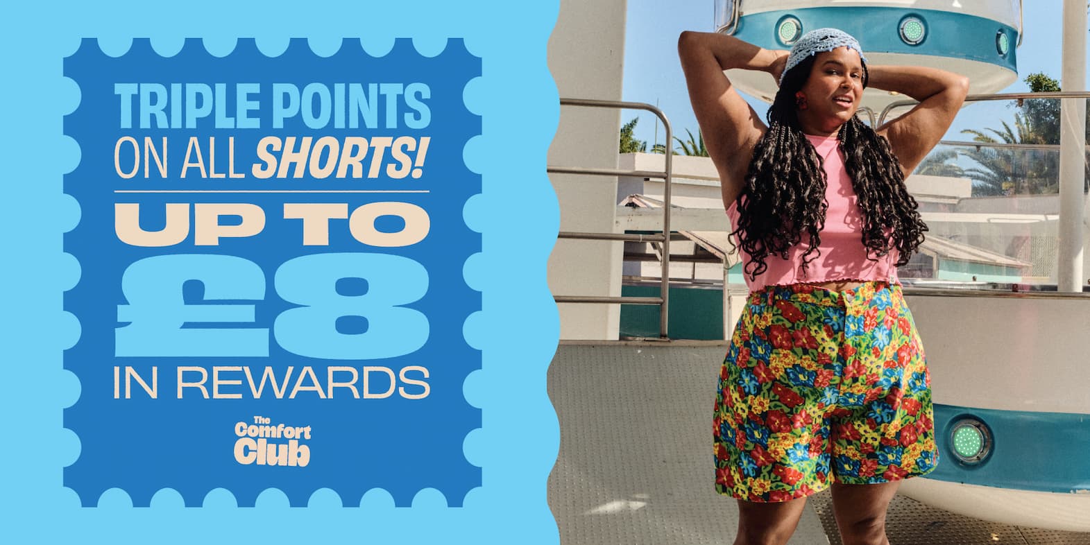 Triple points on all shorts - up to £8 in rewards