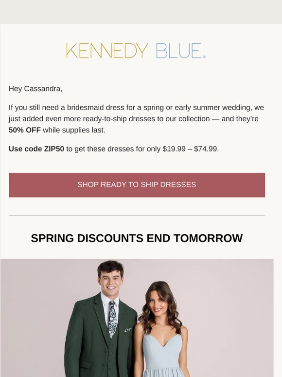 $19-$75 bridesmaid dresses are here!