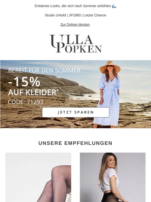 Nur noch heute: -15% auf ausgewählte Kleider💛